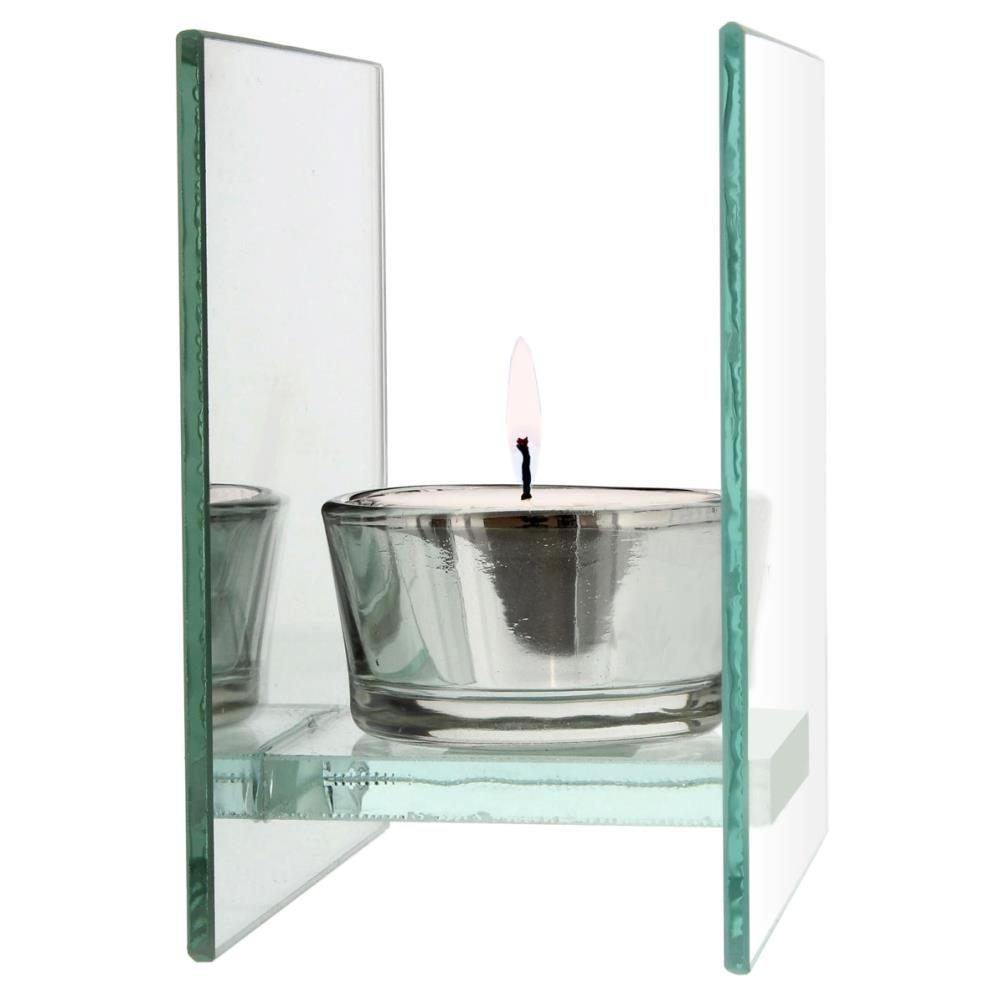 Personalised A Winter's Night Mirrored Glass Tea Light Candle Holder Extra Image 3